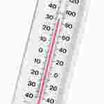 Whiteback Wall Thermometer for Earth Science and Meteorology