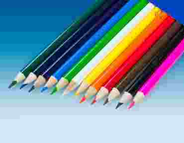 Red Colored Pencil Set