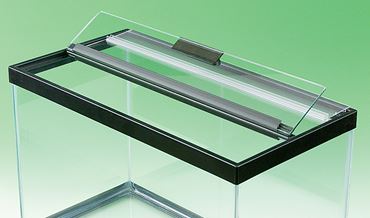 Hinged Glass Canopy for Aquarium or Terrarium, 16"