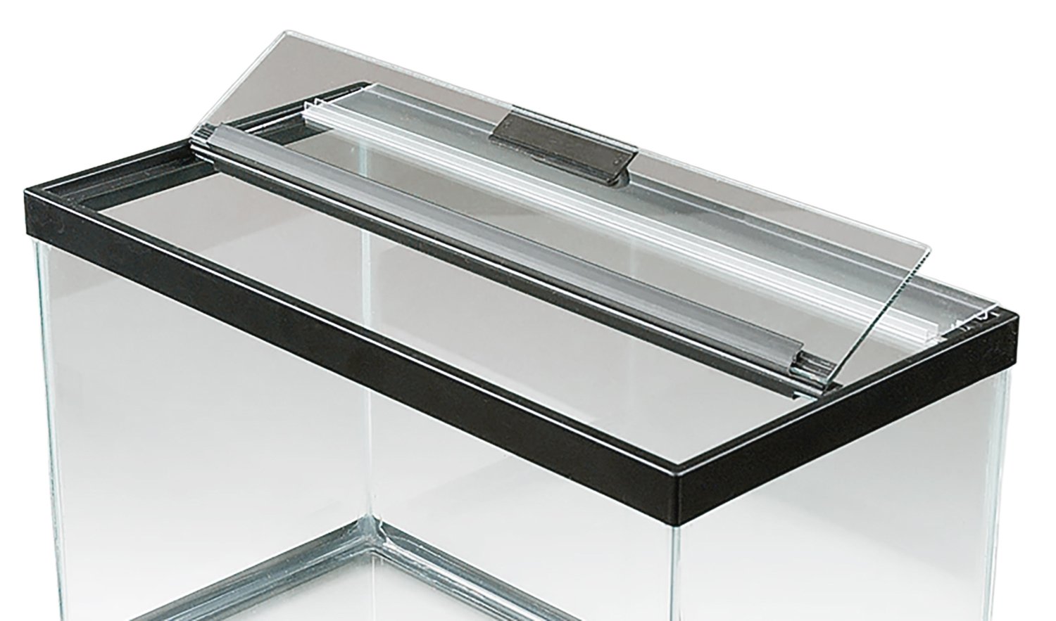 Hinged Glass Canopy for Aquarium or Terrarium, 16"