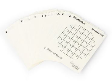 PetriStickers, 32-Square Grid, 3", Pkg. of 36