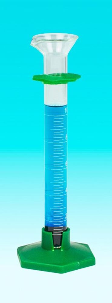 Borosilicate Glass Graduated Cylinder with a Plastic Base 10 mL