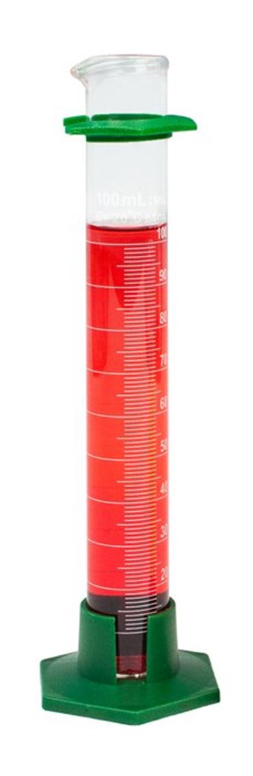 Borosilicate Glass Graduated Cylinder with a Plastic Base 10 mL