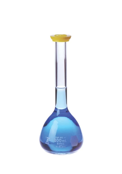 Pyrex™ Amber Borosilicate Glass Class A Volumetric Flask Capacity: 500mL  Pyrex™ Amber Borosilicate Glass Class A Volumetric Flask