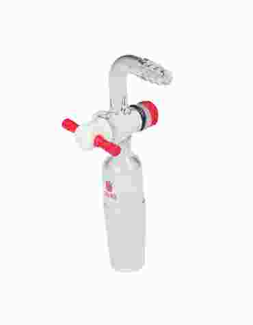 Synthware® Adapter, Vacuum, With 1:5 PTFE Stopcock, 14/20 Glassware for Organic Chemistry