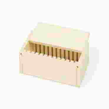12-Slide Wooden Box for Rocks and Minerals Slides for Biology and Life Science