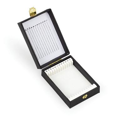 Slide Box for 12 Microscope Slides for Biology and Life Science