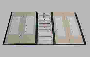 Flat Display Case for 20 Microscope Slides for Biology and Life Science