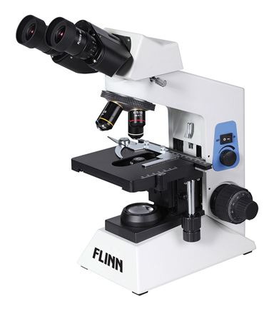 Flinn University and College Binocular Compound Microscope, Plan and Gemel and LED