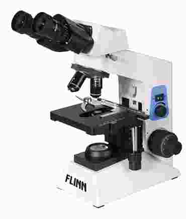Flinn University and College Binocular Compound Microscope, Plan and Gemel and LED