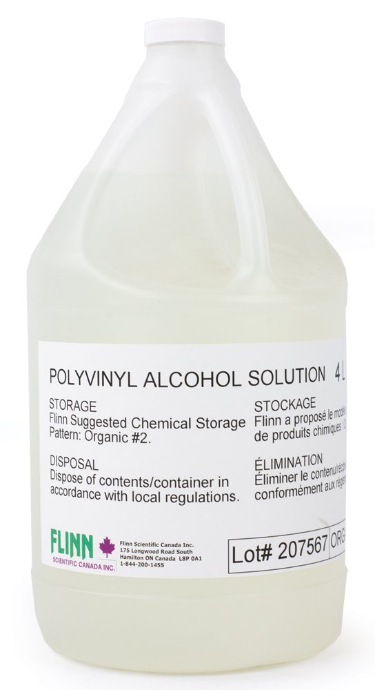 Polyvinyl Alcohol Solution, 4, Aqueous, 4 L Flinn Scientific