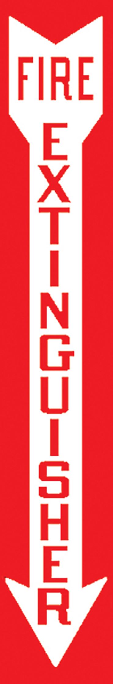 Safety Sign "Fire Extinguisher" Vertical Arrow