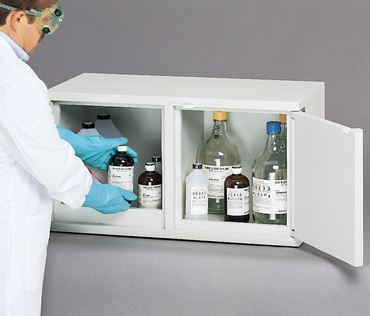 Flinn/SciMatCo® Mini Stak-a-Cab™ Flammables Cabinet with Self-Closing Doors for Safer Chemical Storage