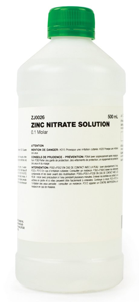 Zinc Nitrate Solution 0 1 M 500 Ml