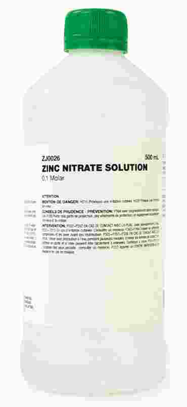 Zinc Nitrate 0.1 M Solution 500 mL